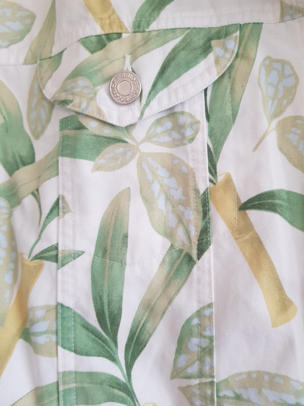 (C) Bamboo Print Cotton Jacket
