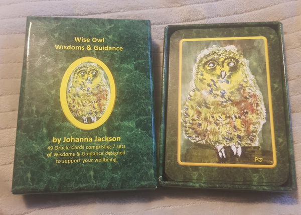 Wise Owl Wisdoms & Guidance 49 Oracle Cards comprising 7 sets to support your wellbeing