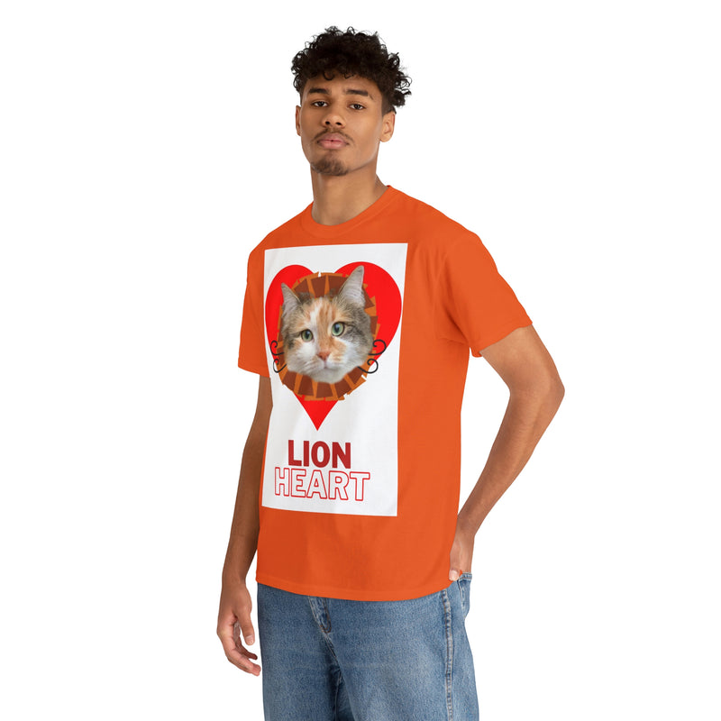 (T) Lion Heart Love Heavy Cotton T-shirt