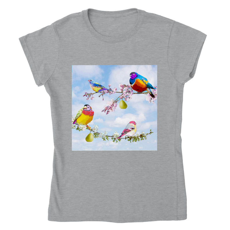 (T) Birds and Pears Classic Womens Crewneck T-shirt