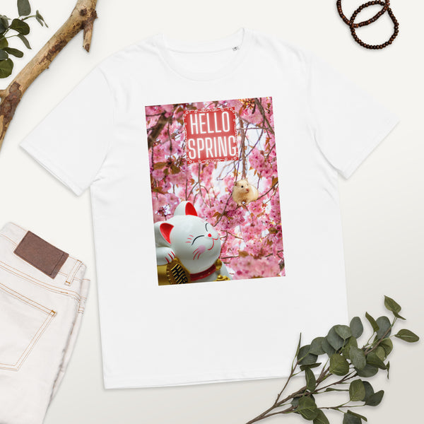 (T) Hello Spring Unisex Organic Cotton T-shirt