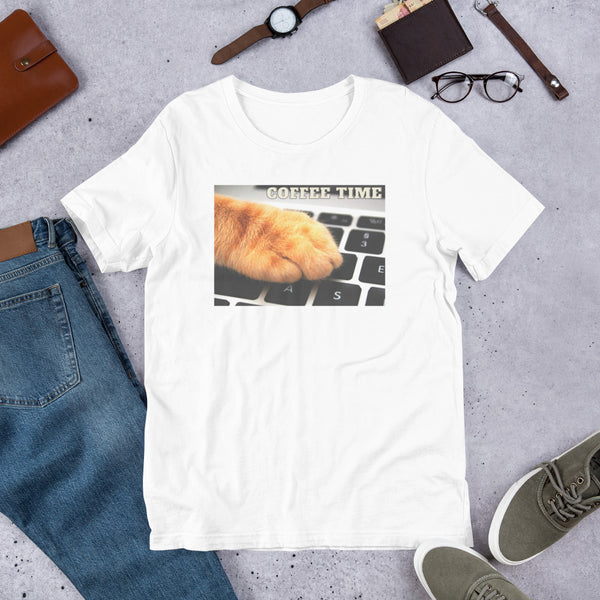 (T) Coffee Time Cat Paw Unisex t-shirt