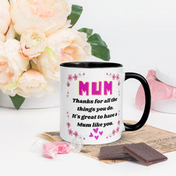 (M) Mother's Day Mug with Color Inside